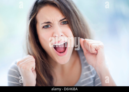 Angry woman Stock Photo