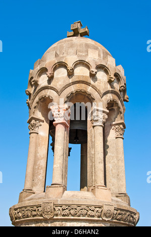 Part of Roman Catholic Temple de Sagrat Cor which is on the top of Tibidabo hill in Barcelona. Stock Photo