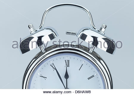 Clock Face Midnight Noon 12 OClock Stock Photo: 131932485 - Alamy