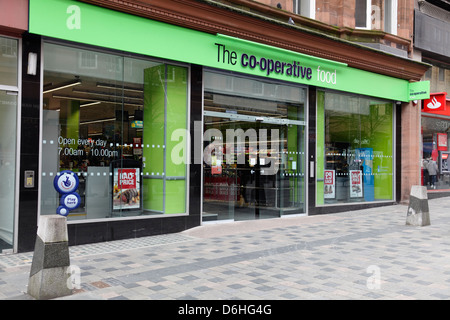 Co-Operative Supermarket on Sauchiehall Street in Glasgow city centre, Scotland, UK Stock Photo