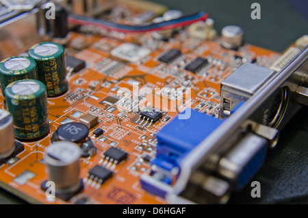 Computer component. Computer graphic card Stock Photo - Alamy