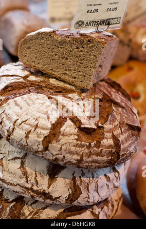 artisan bread, borough market, london, england Stock Photo
