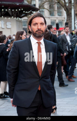 London, UK. 18th April 2013. Drew Pearce, the writer in the movie attends the UK premiere of Iron Man 3 at the Odeon Leicester Square. Credit: Pete Maclaine/Alamy Live News Stock Photo
