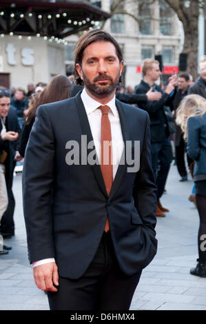 London, UK. 18th April 2013. Drew Pearce, the writer in the movie attends the UK premiere of Iron Man 3 at the Odeon Leicester Square. Credit: Pete Maclaine/Alamy Live News Stock Photo
