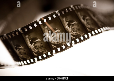 Old celluloid film Stock Photo