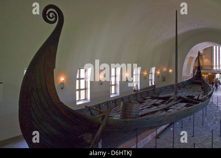 Oseberg Viking Ship, Oslo, Norway Stock Photo