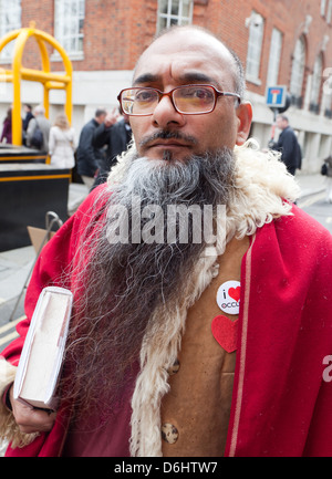 Traditional Asian Man With A Beard  London UK Stock Photo