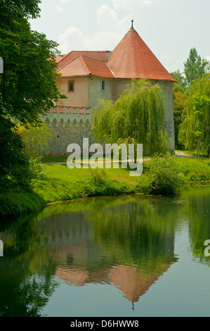 Otocec Castle near Novo Mesto, Slovenia Stock Photo