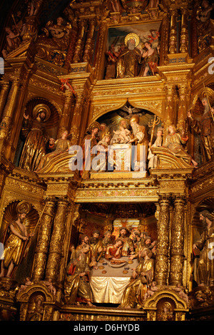 Palma, Spain, altar in the cathedral of La Seu, Palma de Mallorca Stock Photo