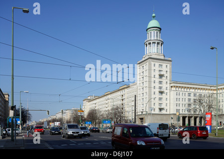 Berlin, Germany, high-rise tower at Frankfurter Tor Stock Photo