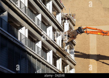 Berlin, Germany, demolition of a parking garage in Berlin-Mitte Stock Photo