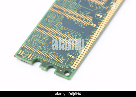 Ram memory isolated on white background. Stock Photo