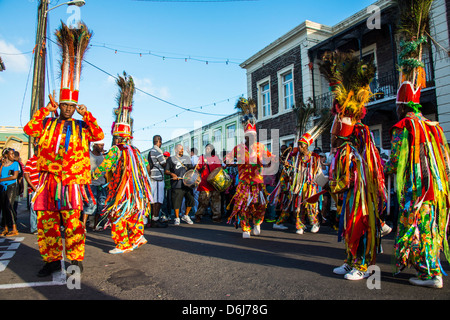 Carnival in Basseterre, St. Kitts, St. Kitts and Nevis, Leeward Islands, West Indies, Caribbean, Central America Stock Photo