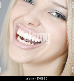 portrait of a young happy smiling woman Stock Photo