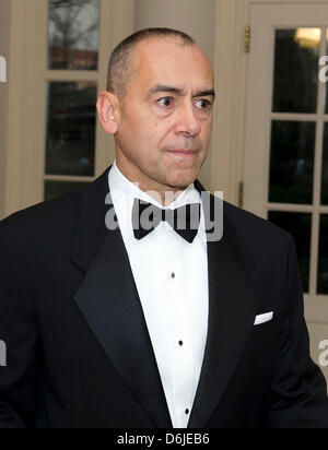 Joe Echevarria, Chief Executive Officer, Deloitte LLP arrives for the Official Dinner in honor of Prime Minister David Cameron of Great Britain and his wife, Samantha, at the White House in Washington, D.C. on Tuesday, March 14, 2012..Credit: Ron Sachs / CNP.(RESTRICTION: NO New York or New Jersey Newspapers or newspapers within a 75 mile radius of New York City) Stock Photo