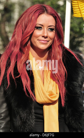 Aubrey O'Day Contestants on the set of 'Celebrity Apprentice' shooting