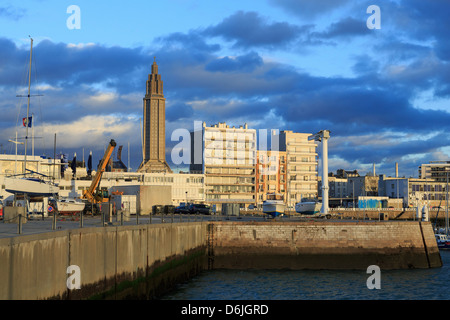 Yacht Marina in Le Havre, Normandy, France, Europe Stock Photo