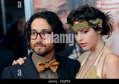 Sean Lennon and Charlotte Kemp Muhl 50/50 New York premiere - Arrivals New York City, USA - 26.09.11 Stock Photo