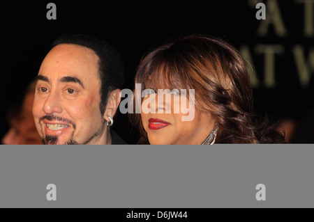 David Gest and Deniece Williams Michael Jackson: The Life of an Icon UK film premiere held at the Empire cinema - Arrivals Stock Photo