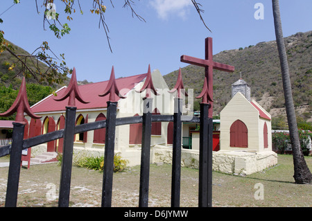 The temple, Great Harbour, Jost Van Dyke, British Virgin Islands, West Indies, Caribbean Stock Photo