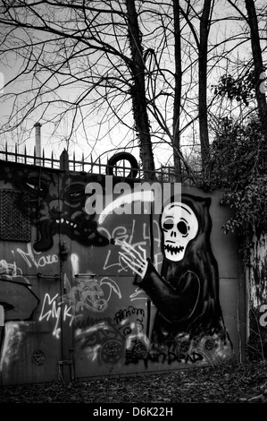 Italy. Mural. The Death. Stock Photo
