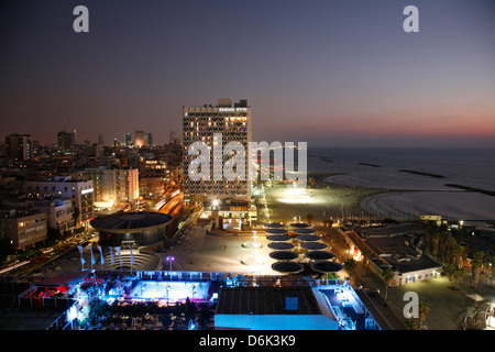View over the skyline of Tel Aviv, Israel, Middle East Stock Photo