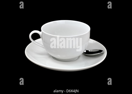 Isolated coffee cup on a black background Stock Photo