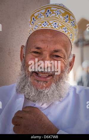 Arab man in the Souk of Nizwa, Oman, Middle East Stock Photo