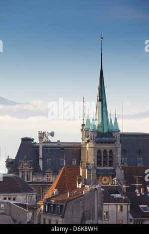 St Francois Church Lausanne Vaud Switzerland Europe Stock Photo st-francois-church-lausanne-vaud-switzerland-europe-stock-photo