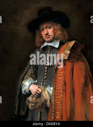 Jan Six 1654 Rembrandt Harmenz van Rijn 1606 - 1669 Dutch Netherlands Stock Photo