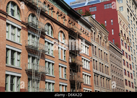 Loft Buildings, Tribeca, Manhattan, New York City, United States of America, North America Stock Photo