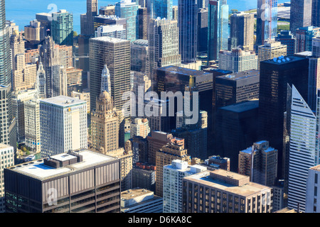 Skyscrapers in Downtown Chicago, Illinois, United States of America, North America Stock Photo