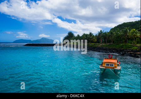 The little harbour of Tau Island, Manua Island group, American Samoa, South Pacific, Pacific Stock Photo