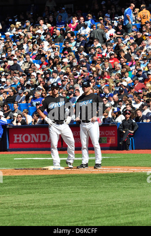 New York Yankees Vs. Toronto Blue Jays held at Rogers Stadium, with Blue Jays beating the Yankees 3-0 Toronto, Canada - Stock Photo