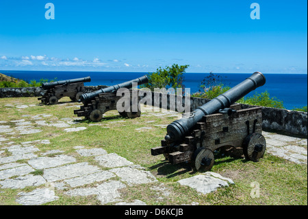 View from Fort Soledad over Umatac Bay, Guam, US Territory, Central Pacific, Pacific Stock Photo