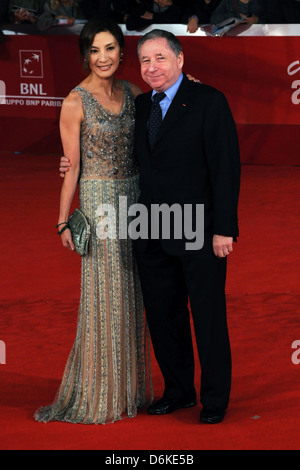 Michelle Yeoh and Jean Todt 6th International Rome Film Festival - 'The Lady' - Premiere Rome, Italy - 27.10.11 Stock Photo