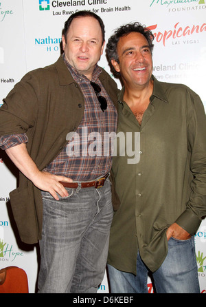 Jason Alexander, Brad Garrett Tropicana Las Vegas hosts a poker tournament for Brad Garrett's 'Maximum Hope Foundation' at Stock Photo