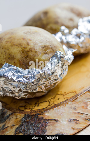 fresh baked potato Stock Photo