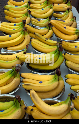 Bananas on sale (Global) Stock Photo