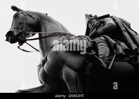 Berlin, Germany, the equestrian statue of Frederick the Great on Unter den Linden Stock Photo