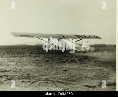 This iconic image shows Charles Lindbergh flying the Spirit of St ...