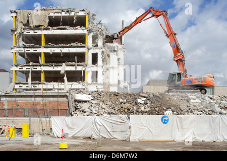 Berlin, Germany, demolition of a parking garage Stock Photo