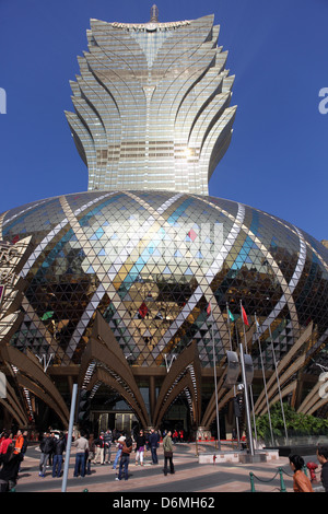 Macau, China, the Casino Grand Lisboa Stock Photo