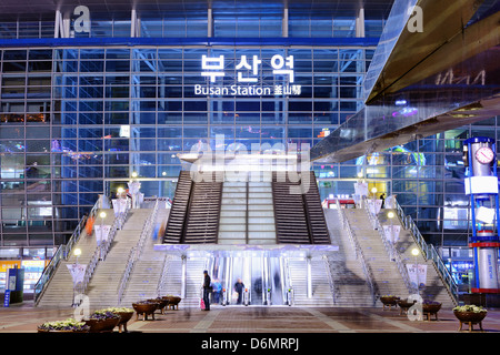 Busan Station in Busan, South Korea Stock Photo
