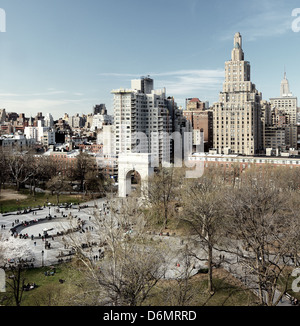 Washington Square Park in New York City Stock Photo