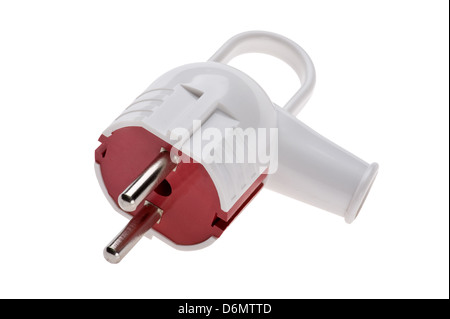 Electric plug isolated on the white background Stock Photo - Alamy