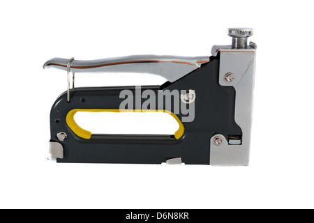 Construction stapler isolated on white Stock Photo