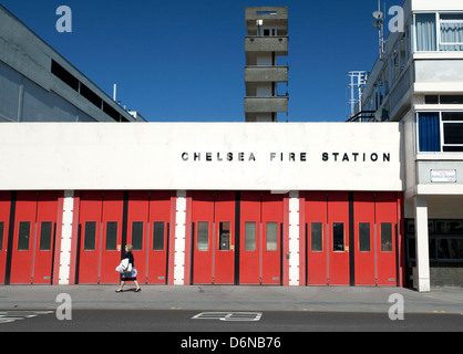 Chelsea Fire Station, King's Road, London Stock Photo