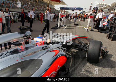 Manam, Bahrain. 20th April, 2013. Motorsports: FIA Formula One World Championship 2013, Grand Prix of Bahrain,  #6 Sergio Perez (MEX, Vodafone McLaren Mercedes), Stock Photo