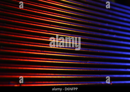 Background macro with coloured reflection Stock Photo
